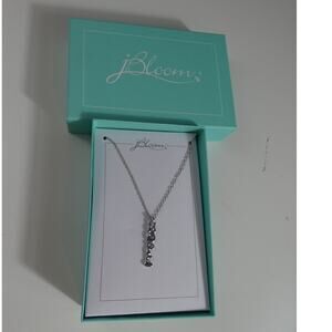 J Bloom Necklace "HOPE" 10 Inch Silver Chain
